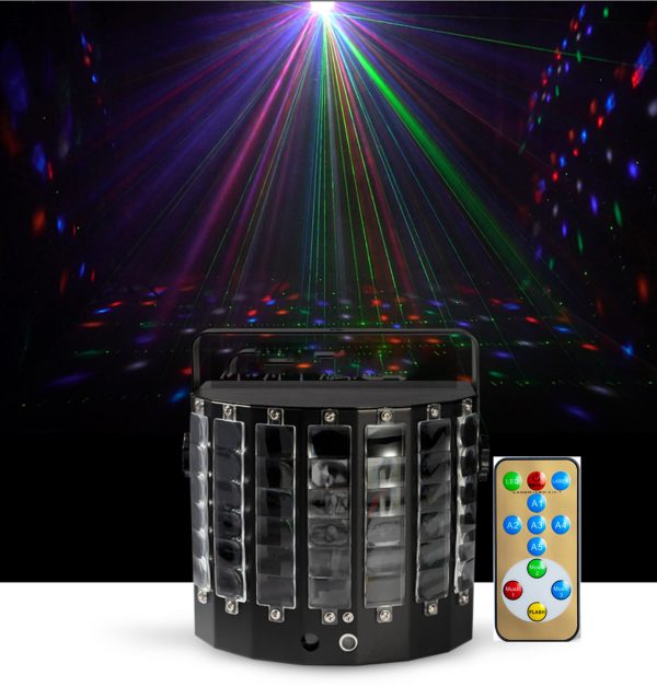 Large 2 in 1 Music Activated LED Disco Lights + RG Laser Party