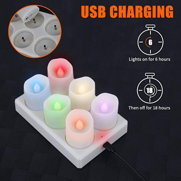 usb rechargeable tea lights